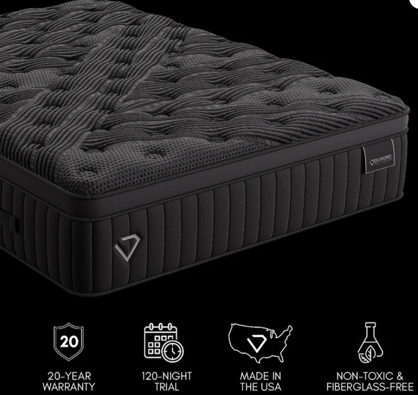 Black Diamond Quilted Plush